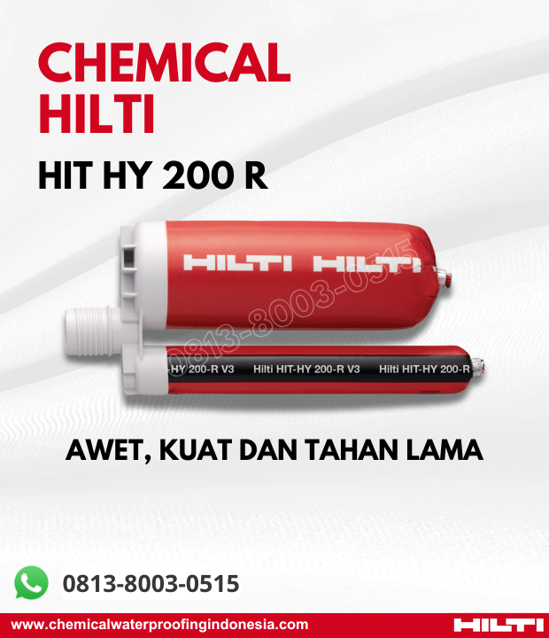 Hy200 R Chemical Hilti HIT HY 200 R - Chemical Waterproofing Indonesia